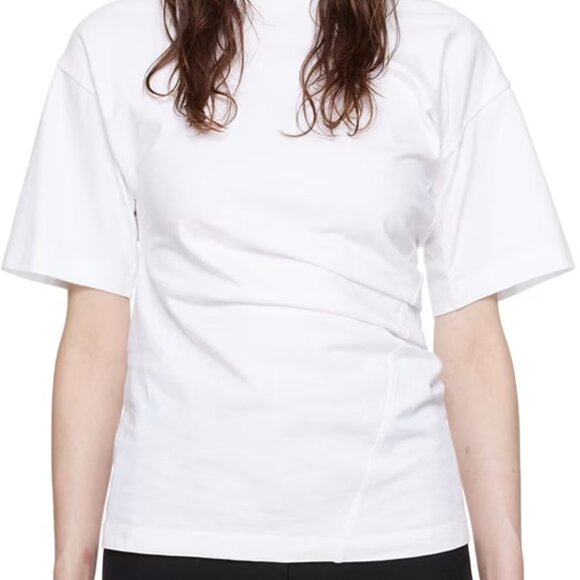 Toteme twisted cotton jersey T-shirt, size Large, NWT - Picture 1 of 8